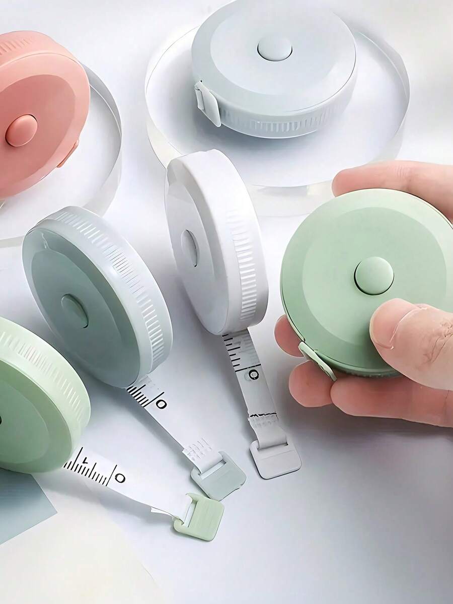 塑料卷尺，自动伸缩卷尺，服装卷尺，可爱迷你软尺