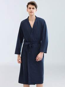 1 pezzo Accappatoio personalizzato in stile waffle per la primavera/autunno, tuta da sauna sottile da donna per sudorazione a vapore, accappatoio assorbente e ad asciugatura rapida da uomo, morbido, assorbente, comodo pigiama con tasche e cintura, multifunzionale, decorativo, riutilizzabile, raffinato, elegante, di alta qualità, colorato, moderno, personalizzato, unico, regalo ideale per lui, regalo ideale per lei, ragazzo, papà, ragazza, mamma, famiglia, amici, sala da tè, casa, giardino, ufficio, per anniversari, per San Valentino, per la Festa della Mamma, per compleanni, per la Festa del Papà, per lauree, per matrimoni, per il riscaldamento della casa, asciugamani da doccia per salone di bellezza, hotel, sport, articoli per la casa, asciugamano, cura della pelle - Multicolore - Visualizzare 16