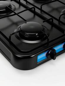 Parrilla Estufa Empotrable 4 Quemadores Gas Acero Inoxidable - Tipo de Enchufe A USA (110-127V) - Ver 4