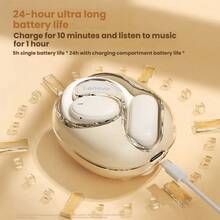 Lenovo Bluetooth Headset TA300 Bone Conduction Open Ear Hook Type Intelligent Call Noise Reduction Long-Lasting Battery Life Comfortable Wireless Headset Universal For Music And Games Black - Black - View 5