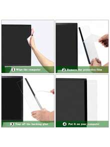 1 Pc/2 Pcs Message Board Sticky Note Board Computer Side Sticky Note Message Board Memo Office Desktop Screen Bezel Monitor Side Transparent Edge Clip - Multicolor - View 6