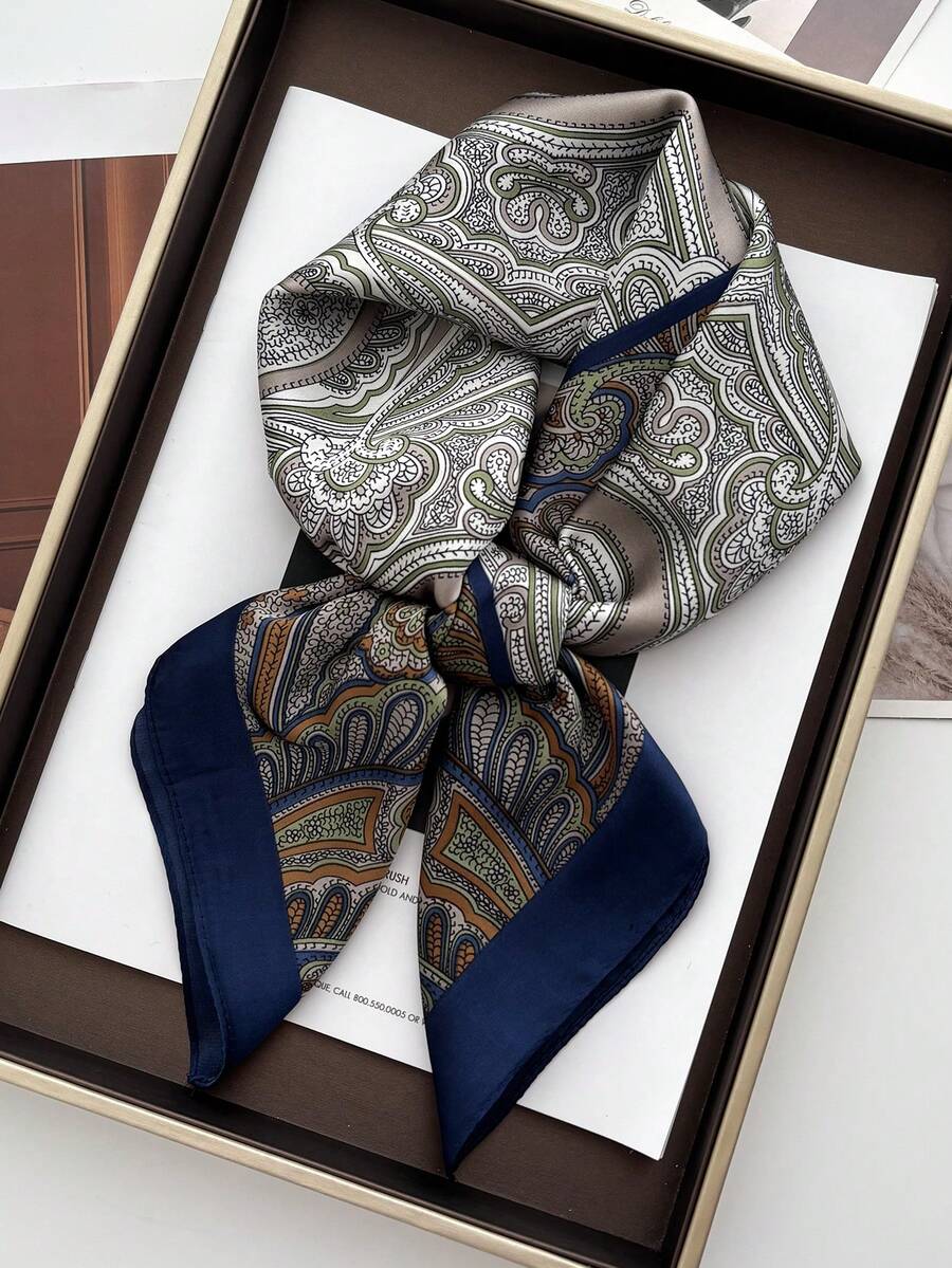 1 件女士春夏发带高档感颈巾轻质日常头巾、发带、头带非常适合装扮您的外观 - 彩色 - 查看 1