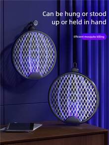 Foldable Mosquito Killer Trap Bug Zapper Racket 3 Layer Electric Rechargeable Insect Killer Racket Against,500mAh - Multicolor - View 7