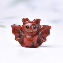 CUPIDCRYSTAL Exquisite Natural Crystal Carving Bat, Unique Design, Healing Crystal, Stones Containing Energy, Energy Healing Meditation Stone, Perfect For Home Decor & Gift Giving, For Pocket Decoration, For Halloween Gift, From The Brand