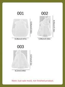 1 PIEZA Molde de silicona de calabaza y fantasma DIY, molde creativo para velas de aromaterapia de Halloween, decoración y ornamento del hogar, molde de artesanía para manualidades, molde de fundición de resina epoxi - Blanco - Ver 2