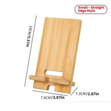 1pc Modern Minimalist Wooden Phone Stand - Multi-Functional Solid Wood Tablet Dock, Home Office Desk Holder, Lazy Charging Stand, Bedroom Living Room Study Decor, Compatible With All Smartphones & Tablets