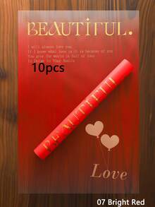 10 Stücke/Packung Wasserfestes Gold Folie Liebesbrief Blumen Geschenkpapier, für Blumengeschäft, Valentinstag