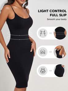 Đầm ôm sát không tay hở lưng dành cho nữ, kiểu dáng thường ngày, dự tiệc, màu đen thanh lịch mùa hè. - màu đen - Xem 2