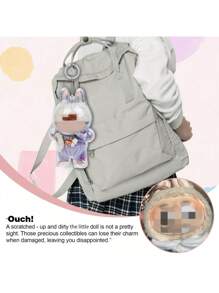 Estuche protector de acrílico Labubuu, caja de exhibición transparente - Cubierta de exhibición para colocar y sentar labulabu, coleccionables, accesorios de figura (figura no incluida), regalos para mujeres