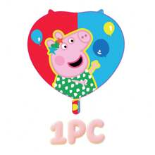 Hasbro Ensemble de 156 pièces de vaisselle et ballons Peppa Pig sous licence officielle. Comprend des assiettes, des tasses, des serviettes, des ballons, des sacs-cadeaux, des chapeaux de fête, des bannières, une nappe, des confettis et des autocollants. Décorations d'anniversaire thème rose