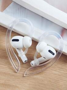 4pcs Transparent Ear Hooks For Bluetooth Headsets, Anti-Lost Ear Hooks, Non-Slip, Silicone Material, Compatible With Apple Pro Bluetooth Headsets