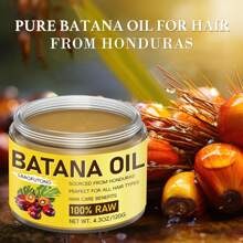 Buy One Get One Free 4.3oz Batana Hair Oil, Pure Honduran Batana Fruit Extract Vegetable Oil, Helps To Strengthen Hair Roots, Eliminate Split Ends, Long-Lasting Anti-Frizz, Light And Non-Greasy Texture, Nourishes Hair, Improves Curls, Makes Hair Thicker, Tougher And Healthier. Unisex