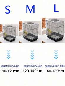 1 pieza Cubierta de jaula para pájaros multifuncional de gran capacidad anti salpicaduras