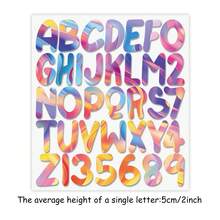 Colorful Galaxy / Star Space Letter Iron On Transfers, Clothing / Bag / Hat DIY Personalized Decoration Stickers, Vinyl Heat Press Print