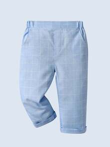 BOARNSEORL 3 件套年轻男孩绅士套装：蝴蝶结领衬衫、格子裤和背心，时尚，适合婚礼、生日、周年纪念日、正式活动