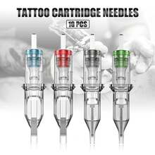 DQFART Ink Needle Box, Mixed Needles 1RL 3RL 5RL 7RL 5RS 7RS 7M1 9M1 7RM 9RM. Disposable Tattoo Needle Round Shader, Tattoo Supplies Suitable For Most Tattoo Guns - Multicolor - View 3