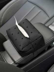 1 件波尔卡圆点汽车纸巾盒，汽车座椅悬挂纸巾架 - 掛式紙巾盒 - 查看 2