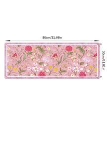 A Pink Flower Rubber Anti-Slip Gaming Mouse Pad For Desktop Computers/Laptops And Laptops, Available In Multiple Sizes - Pink - View 11