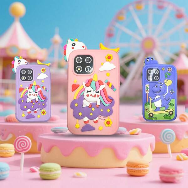 Kids Smart Phone For Girls, Christmas Birthday Gifts Boys For Age 3-10 Kids, Education Toys Cell Phone, 2.8" Screen Children Learning Toy With Dual Camera, Game, Music, Alarm, Calculator, 8GB Card