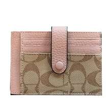 Carteras cortas pequeñas para mujeres, tarjetero plegable, bolsa de identificación, monedero, carteras para damas, tarjetero anti-desmagnetización para licencia de conducir - Rosa - Ver 5