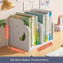 1 pieza Estantería de almacenamiento de escritorio, organizador de documentos de oficina, libros de dormitorio pequeño y sencillo, organizador de libros de texto de escritorio, estantería de almacenamiento de documentos, regalo de regreso a clases