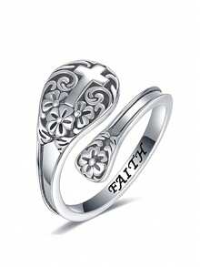 1 件 S925 纯银戒指 女士结婚珠宝 精美珠宝 - 2# - 查看 14