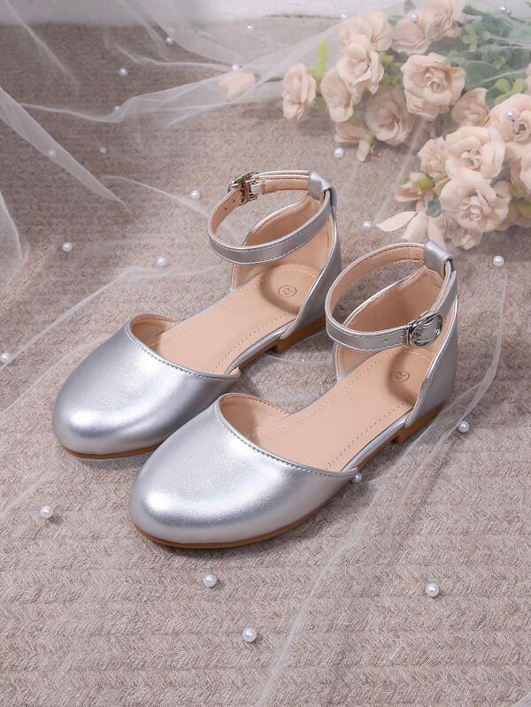 1 par de sapatos casuais minimalistas e modernos para meninas, sem salto e com abertura lateral, adequados para primavera e outono