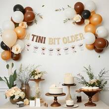 A Tini Bit Older Themed Glittering Birthday Banner Will Add A Glamorous Touch To Your Espresso Martini Birthday Party And Celebrate The Tipsy Moments! - Coffee Brown - View 5