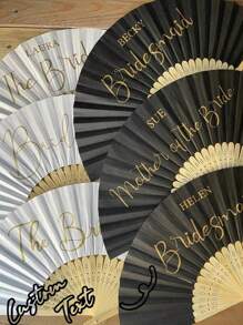 Customized Name LOGO White Wedding Paper Fan, White Invitation Card, White Classic DIY Paper Fan,Christmas ,Ornamental High-Quality Custom,Personalized,Unique Ideal Gifts For Her Boyfriend,Girlfriend For Anniversaries,For Valentine's Day,For Mother's Day,For Birthdays,For Father's Day,For Graduation,For Weddings,For Housewarming Mother's Day Graduation