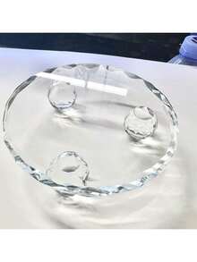 1 Khay đựng trang sức bằng thủy tinh pha lê đa năng, hình tròn, họa tiết ren kim cương, dùng để trưng bày đồ thủ công, trang trí phòng ngủ, đồ dùng học tập, đồ dùng ký túc xá, đồ trang trí phòng. - Nhiều màu - Xem 9