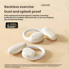 Lenovo Bluetooth Headset TA300 Bone Conduction Open Ear Hook Type Intelligent Call Noise Reduction Long-Lasting Battery Life Comfortable Wireless Headset Universal For Music And Games Black - Black - View 4