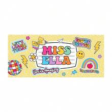 Borrador personalizado para pizarra blanca de profesor, borrador de pizarra negra personalizado, regalo de apreciación al maestro, borrador de maestro con nombre, regalo para maestros - Multicolor - Ver 8