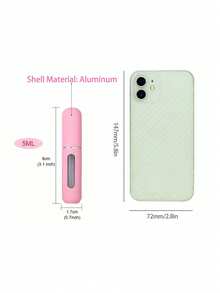 1 cái/3 cái/6 cái Chai đựng nước hoa du lịch Macaron có thể nạp lại, Bình xịt mini rỗng, Chai xịt cầm tay đựng nước hoa du lịch thiết yếu cho kỳ nghỉ lễ Chai đựng nước hoa du lịch có thể nạp lại - Nhiều màu - Xem 4