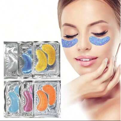 30片（30对）凝胶眼膜，舒缓眼周肌肤，改善黑眼圈和细纹，男女通用，是送给女性的理想礼物。10种颜色可选。