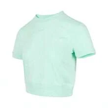 Nike 女款 AS W NSW NK CHILL FT AOP SS T 短袖 T 恤，针织无领短裤 THV2398-353 - 綠色 - 查看 1