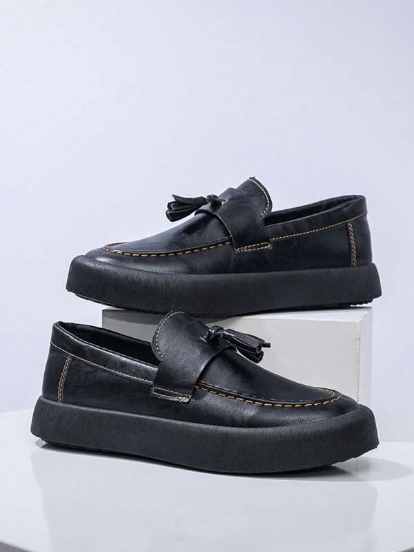 New Low-Top Casual Loafers, Anti-Slip Soft Sole Moccasin Shoes, Slip-On Lightweight Comfortable Fashion Sneakers For Men