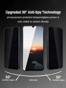 2 件全覆盖防窥钢化玻璃屏幕保护膜适用于三星 Galaxy A14、A15、A25、A34、A54、S20 FE - 防指纹、防水、真玻璃、9H 硬度、防眩光涂层、防刮智能手机屏幕保护膜、防指纹玻璃 | 真玻璃屏幕 | 钢化玻璃屏幕、玻璃保护膜