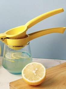 1pc Portable Aluminum Multifunctional Citrus Juicer - Efficient Manual Lemon Squeezer With Easy-Squeeze Design, Anti-Slip Handle, Effortless Citrus Press, No Electricity Needed, And Space-Saving Kitchen Storage - Essential Kitchen Gadgets For Fresh Juice Lovers