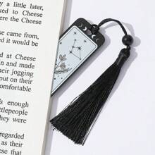1 Stück Look-Buch Totenkopf-Haus Lesezeichen aus Edelstahl, dunkler Gothic-Stil für Bücher-Liebhaber, Leseaccessoires, Halloween-Geschenk für Frauen, Schulmaterial, Schulanfang