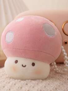 Almohada de peluche con forma de hongo y colgantes, juguete de peluche con forma de hongo relleno y adorable, almohada de peluche con forma de hongo para decoración de habitación y regalo para niños