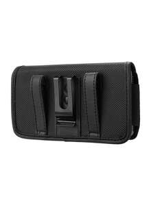 5.5-6.9 Inch Universal Nylon Phone Holster Waist Bag With Card Slots, Suitable For Outdoor Activities - Black - View 6