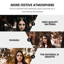 2pcsHalloween Black Devil Horns Hair Clips, Demon Horn Headband For Women Kids, Small Glitter Halloween Devil Costume Cosplay Accessories, 2 Pcs - Multicolor - View 8