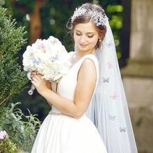 涤纶多色双层蝴蝶贴花、刺绣补丁、婚礼装饰、女士时尚配饰、适用于 DIY 发夹、婚纱、手机壳、墙壁、家居、衣服装饰、派对、婚礼、音乐节、度假、生日礼物、珠宝装饰