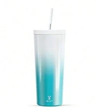 24 Oz Insulated Tumbler With Lid And Straw, Stainless Steel Vacuum Insulated Tumbler, Keeps Cold For 24 Hours, 100% Leak Proof, Fits In Car Cup Holder (Kiss) - Night - 查看 2