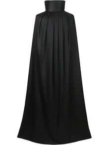 GRAJTCIN Costume Halloween Cape Adult, Two Sides Reversible High Collar Magician Hooded