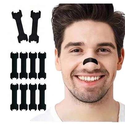 2/20/40/50pcs Anti-Snoring Nose Strips, Used To Relieve Sleep Breathing Or Exercise, Snoring Nose Strips, Reduce Snoring, Suitable For Daily Sleep, Can Be Given As Gifts To Parents And Grandparents