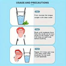 1/Piece, Adult U-Shaped Tongue Scraper, 1 Stainless Steel Tongue Scraper, Reducing Bad Breath, Men's And Women's Hygiene Products, Oral Care Tools, Living Room, Home, Bedroom, Bathroom, Household Items, Travel Supplies, Wedding, Queuing, Birthday, For Men, Parents, Friends, New Year, Accessories, Fun Gifts - 粉色 - 查看 3