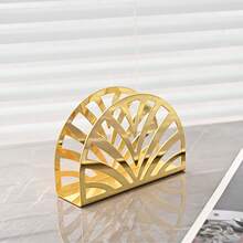 1 pieza Portavasos ovalado o triangular de oro o plata, adecuado para uso en el hogar, bar y restaurante - Dorado - Ver 6