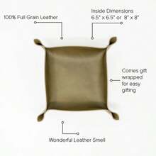 Customized Leather Tray, Gift For Men, Anniversary Gift, Personalized Gift, Husband Gift, Valentine's Day Gift - Multicolor - View 10