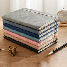 Lined Journal Notebook For Women Men, 200 Pages A5 Hardcover Leather Journals For Writing, Travel, Business, Work & School, College Ruled Notebooks For Note Taking, Diary Notepad 5.7"*8.4" School Supplies, Back To School - Multicolor - View 1